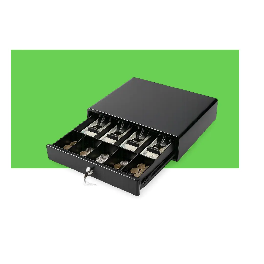 Денежный ящик на рабочем месте кассира