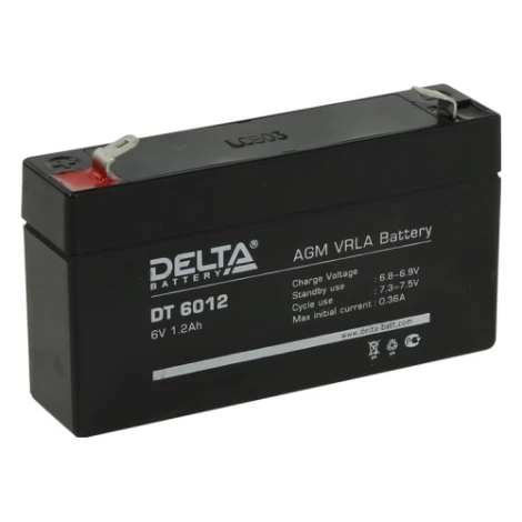 Аккумуляторная батарея Delta DT 6012 (6V / 1.2Ah)