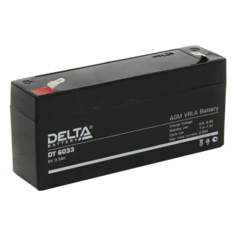 Аккумуляторная батарея Delta DT 6033 (6V / 3.3Ah)