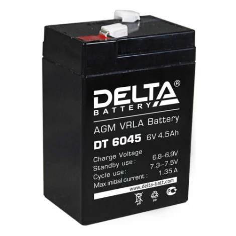 Аккумуляторная батарея Delta DT 6045 (6V / 4.5Ah)
