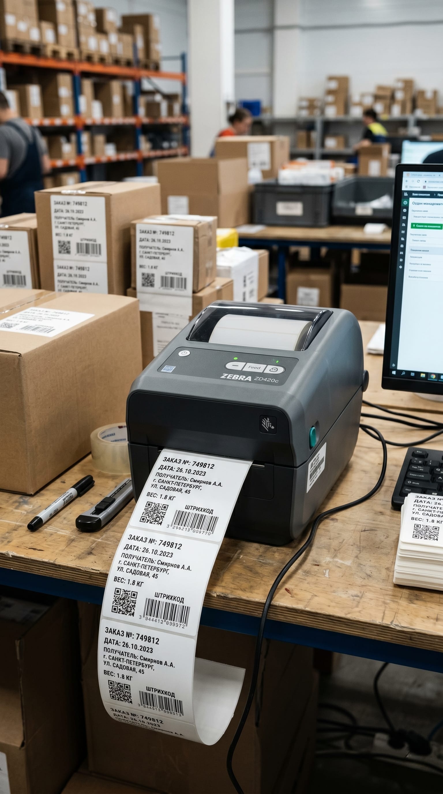 термоэтикетки для термопринтера