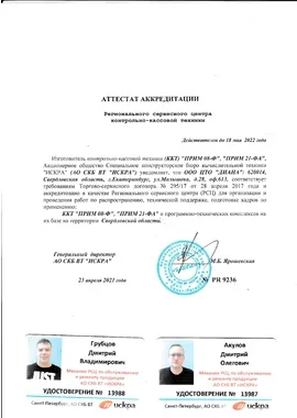 Аттестат аккредитации